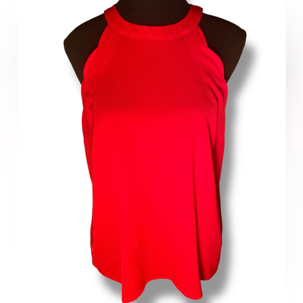 Monteau Vibrant Red Sleeveless Tank Top Size Medium